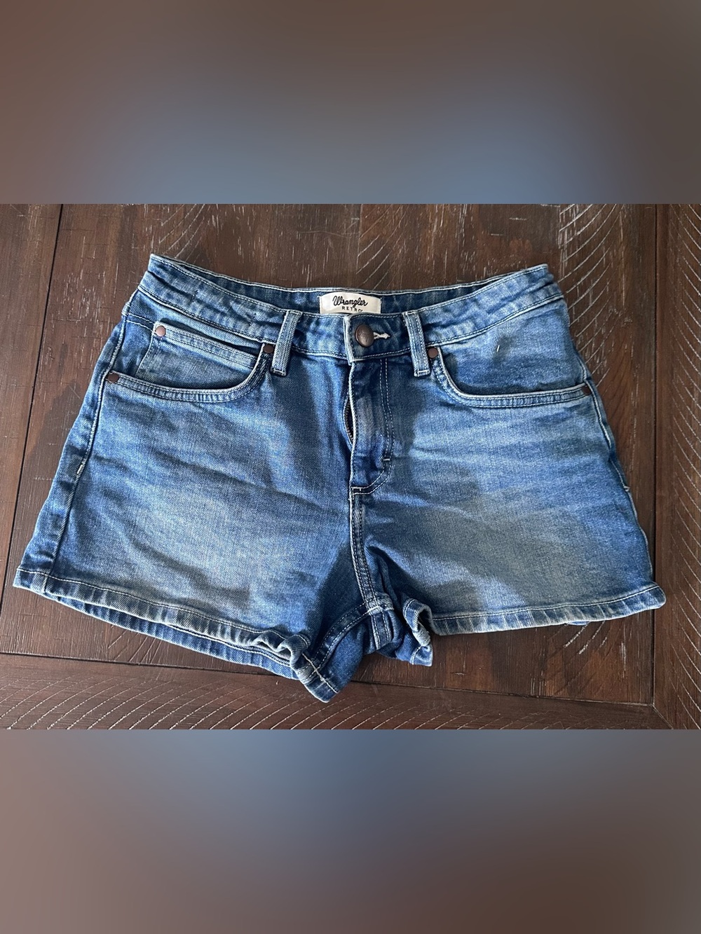 Wrangler Women's Blue Denim Cutoff Shorts